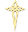 Kryžiukas pasirenkamos aukso spalvos ir išmatavimų 10 gr KAK004