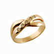 Auksinis moteriškas žiedas "Begalybė" 3,5 gr KAMŽ002