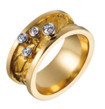 Auksinis masyvus moteriškas žiedas 15 gr KAMŽ001