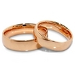 Klasikiniai Vestuviniai Žiedai raudono aukso 5 mm 10 gr KAV013