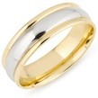Dviejų spalvų aukso Vestuviniai Žiedai 5 mm 10 gr KAV007