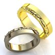 Vestuviniai Žiedai 3D 5 mm 10 gr iš pageidaujamų spalvų aukso 00186